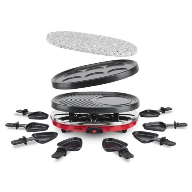 Detalle de HKoenig RP412 Raclette/Grill 900W