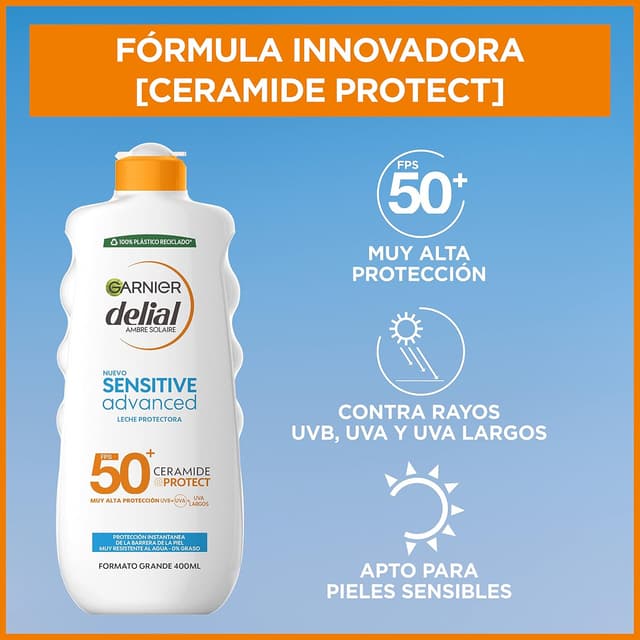Thumbnail 4 de Garnier Delial Sensitive Advanced Leche Solar XXL 👒