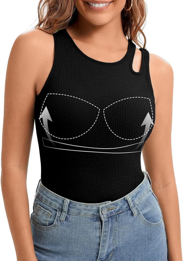 Thumbnail 6 de Ausschnitt Design Tank Top mit integriertem BH