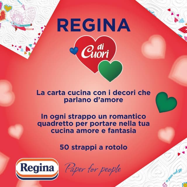 Detalle 2 de Regina di Cuori Carta Cucina 30 Rotoli