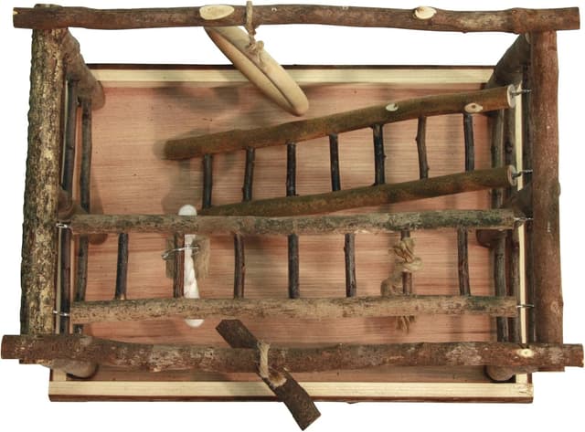 Thumbnail 1 de Kerbl 2208384 Espace de jeu en bois pour oiseau 35×25×25 cm 🐦