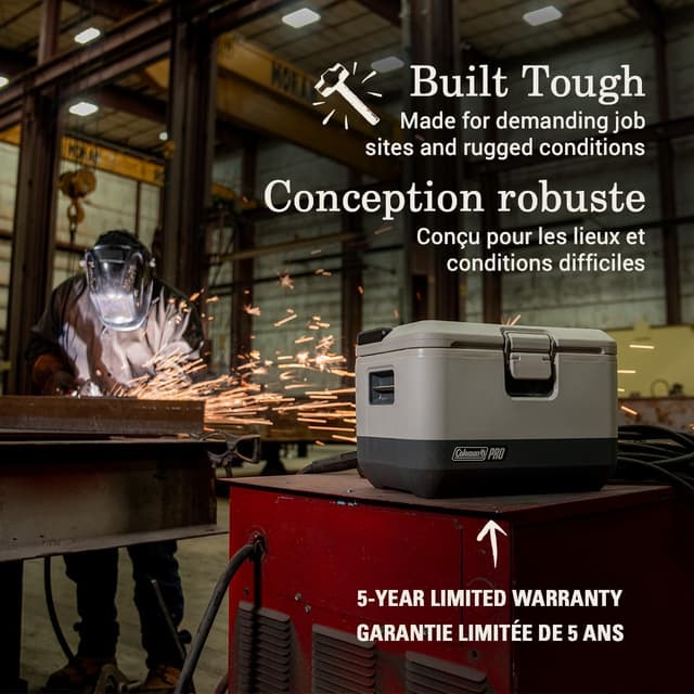 Detalle de Coleman Pro Heavy-Duty 9qt Ultra-Light Premium Hard Cooler Lunchbox with Extra-Thick Insulation