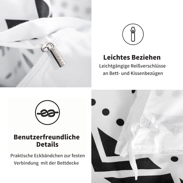 Thumbnail 6 de RUIKASI RUIKASI Bettwäsche 135x200 Baumwolle