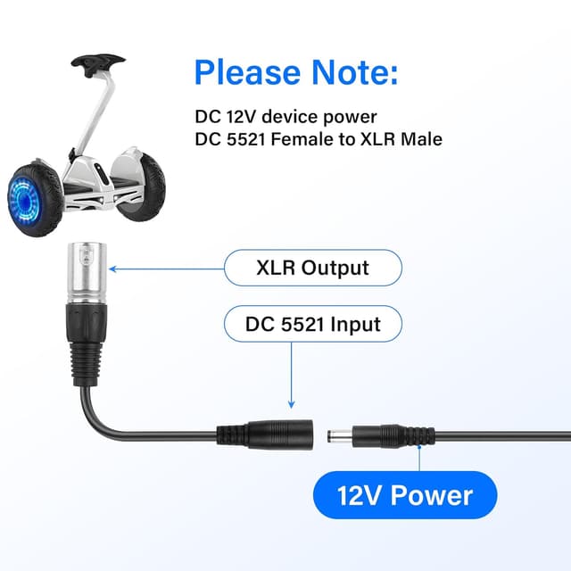 Detalle 1 de DC Stromkabel 5,5 x 2,1 mm 2er-Set