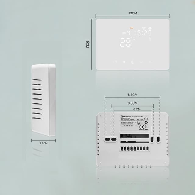 Thumbnail 4 de KETOTEK 503 Termostato caldaia Wi‑Fi programmabile 220V 5A