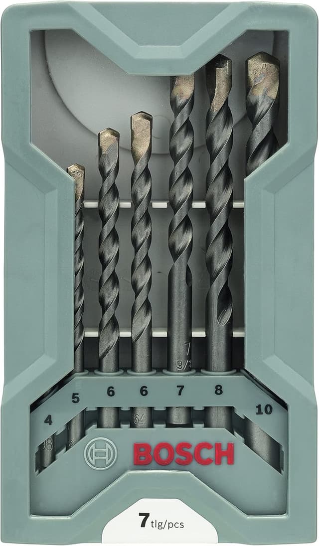 Detalle 2 de Bosch Professional 2 607 017 082 Juego de 7 brocas para hormigón Ø 4–10 mm