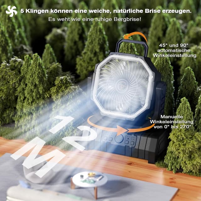 Thumbnail 2 de OUWANCH Ventilateur portable 20000 mAh ⚡