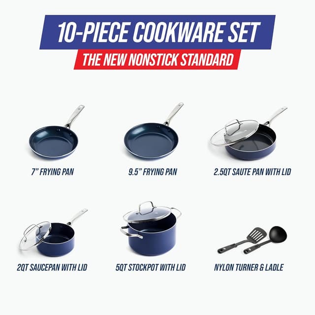 Detalle 2 de Blue Diamond 10-Piece Nonstick Set