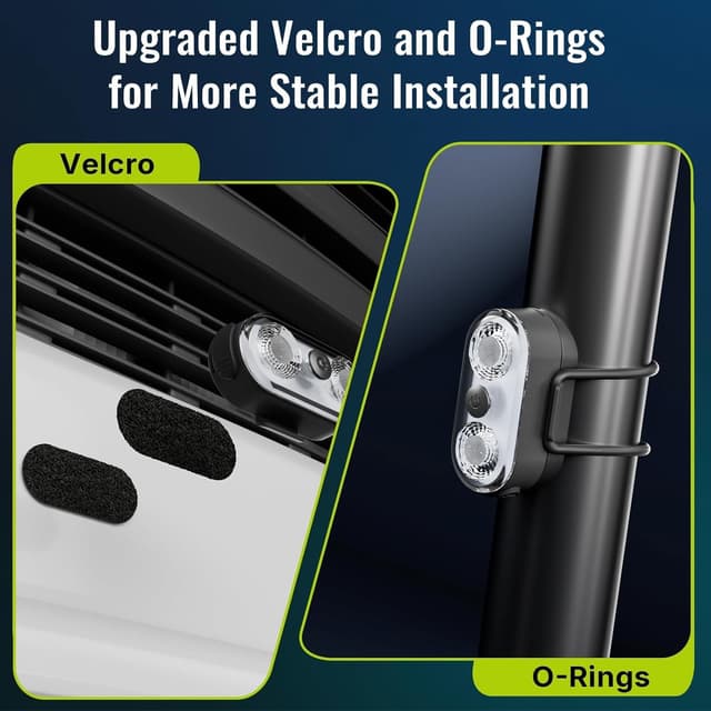 Thumbnail 5 de PidZoom RG5 Wireless LED Lights for Car (4-Piece Kit) with Button + Long-Range Remote, USB-C Rechargeable, IP65