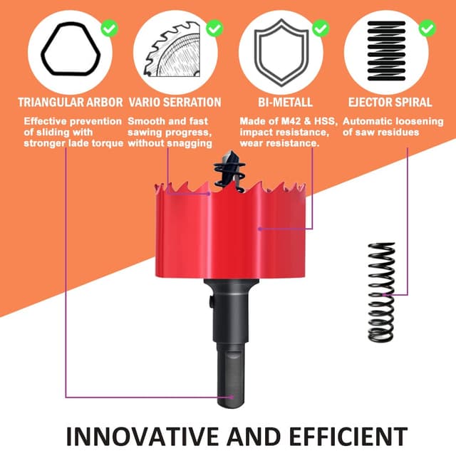 Detalle 2 de GARHWAL 100mm bi metal hole saw
