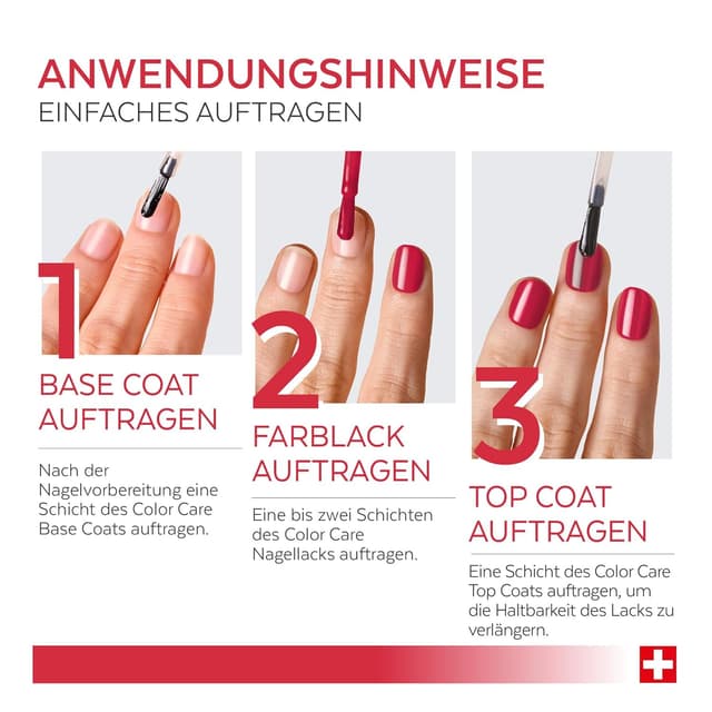 Detalle 2 de PODERM Teebaum-Nagellack Color Care Rot