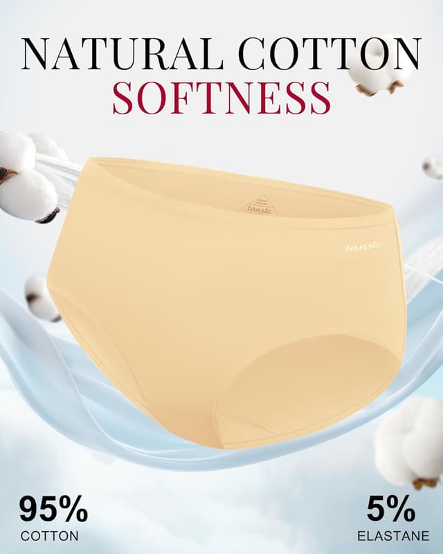 Detalle 2 de Culottes coton extensibles taille moyenne lot de 6