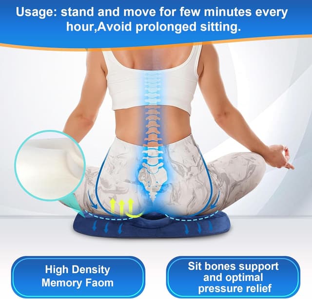 Detalle de Ecosafeter memory foam donut cushion for comfort