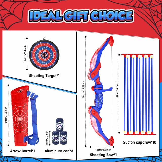 Detalle de Joozmui Bow and Arrow Set with LED 10 Arrows