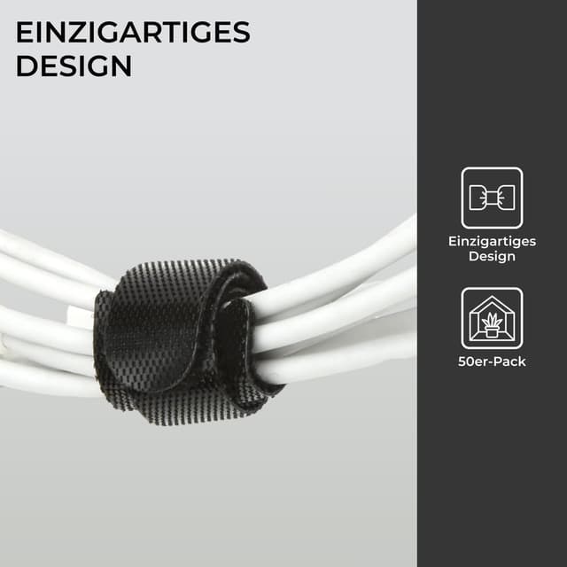 Detalle 2 de H&S Klettband Kabelbinder Set