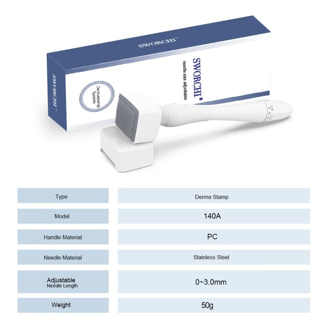 Thumbnail 6 de Derma Stamp 140 Titannadeln 0–2,0 mm 💆