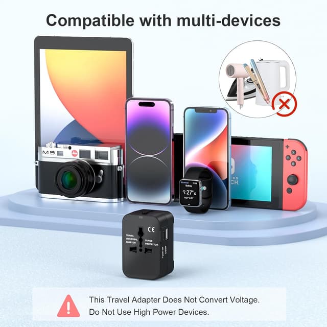 Thumbnail 5 de Amoner Adaptador de Viaje Universal USB