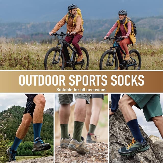 Detalle 2 de Niorasen Merino Wool Hiking Socks 3 Pairs