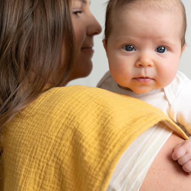 Detalle 2 de Gerber 5Pk Burpcloths in Neutral Multi Teal Dots (One Size)