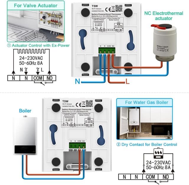 Thumbnail 5 de SALCAR T5W termostato intelligente Wi‑Fi programmabile 🌡