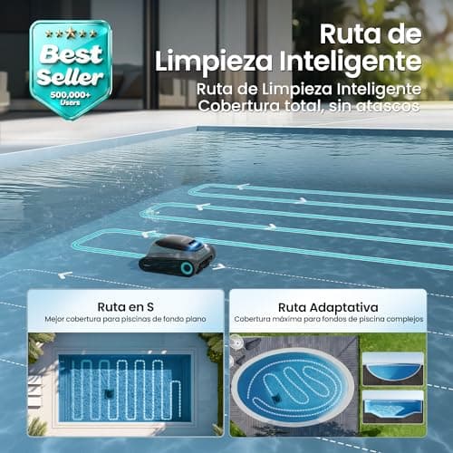 Detalle de AIPER Scuba S1 2026 Upgrade: robot limpiafondos y paredes con app, navegación Smart y hasta 240 min