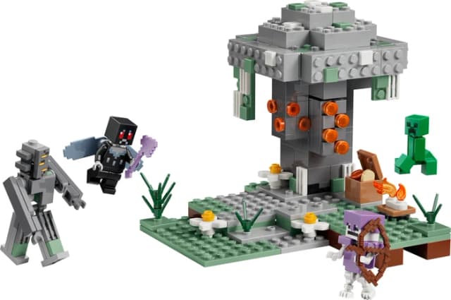 Detalle 2 de LEGO Minecraft Blasser Garten 21586 (243 Teile) – Baue einen Garten mit Wasserspiel