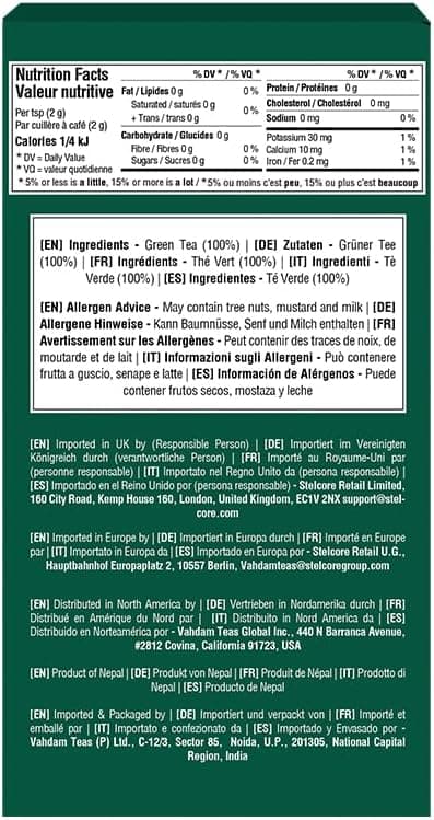 Thumbnail 8 de VAHDAM Té verde de Himalaya en hojas sueltas 🍃 (340g)