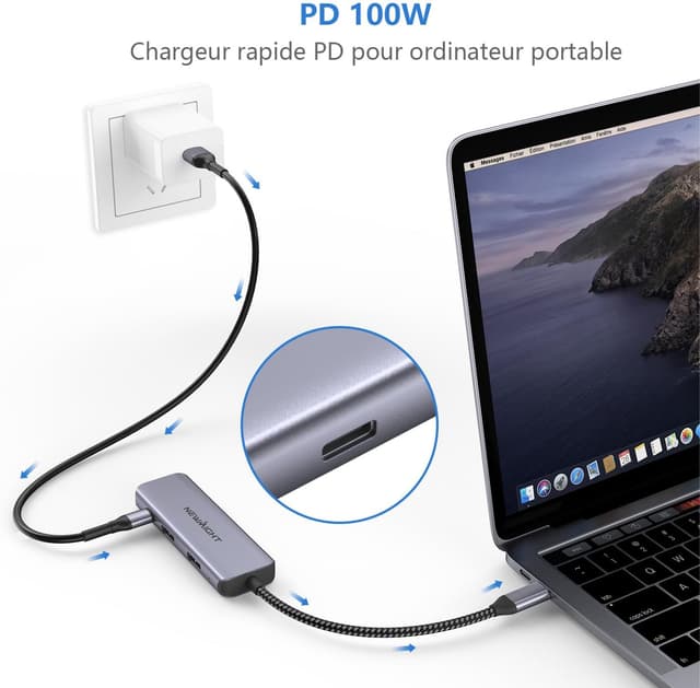 Thumbnail 5 de Newmight Station d’accueil USB-C double HDMI