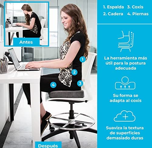 Thumbnail 2 de Linenspa Cojín ergonómico de gel para coxis y oficina 🪑