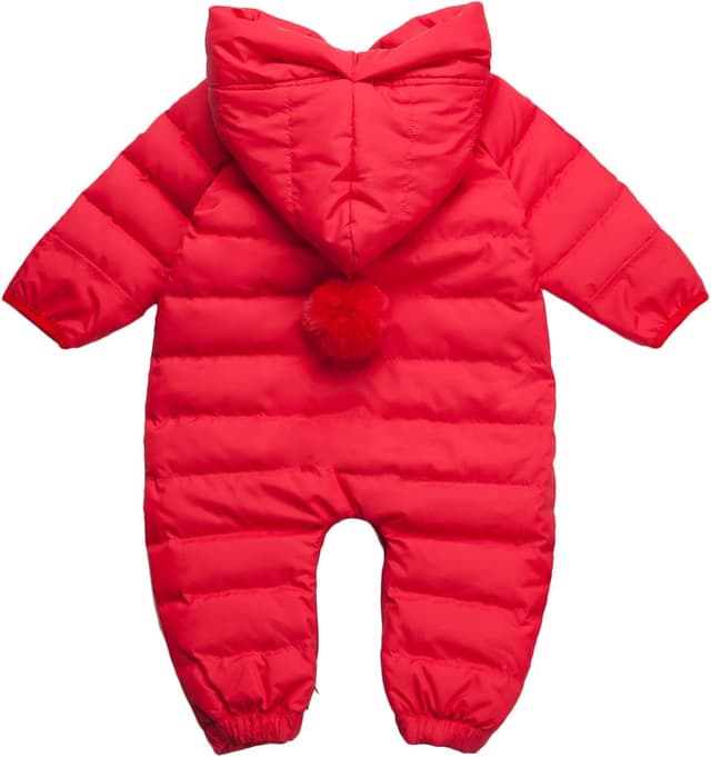 Detalle 2 de Famuka Baby Winter Warm Down Snowsuit – Hooded Puffer Outerwear with Duck Down