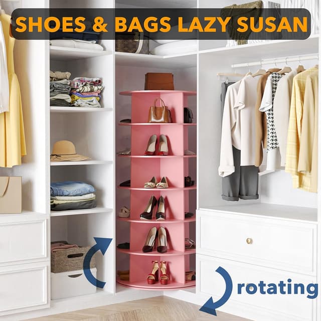 Detalle de SpaceAid 6-Tier rotating shoe rack 6 tiers