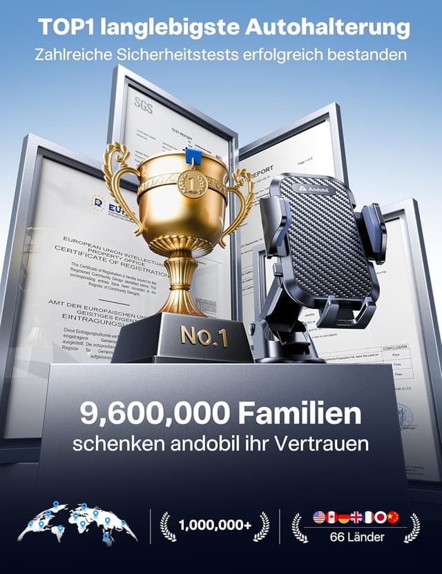 Thumbnail 1 de andobil Handyhalterung Auto 2026 3‑in‑1