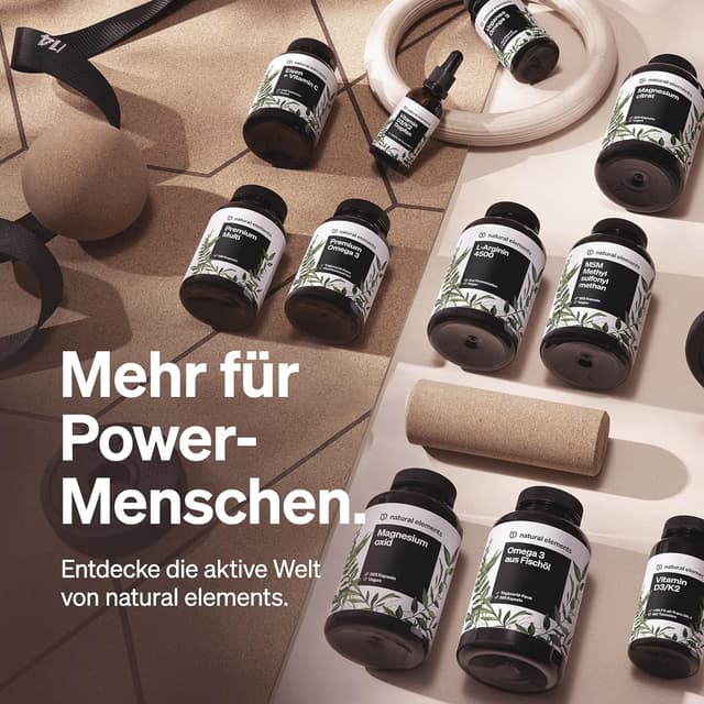 Thumbnail 6 de natural elements Magnesium Komplex 400 mg — Nahrungsergänzungsmittel 💊