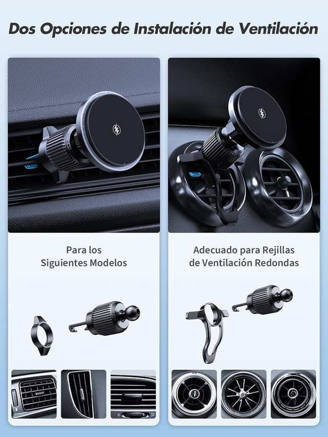 Thumbnail 5 de Rolgno Cargador Inalámbrico Coche magnético 7.5W