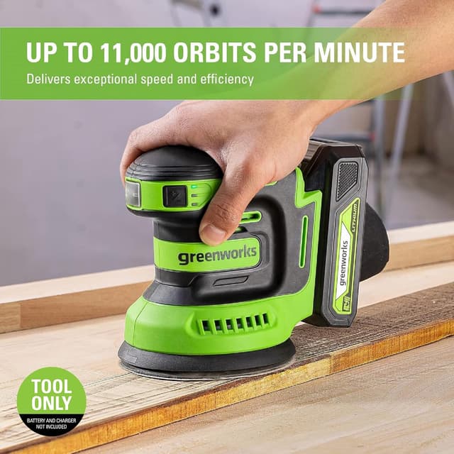 Detalle de Greenworks Orbital Sander 24V 5 pouces