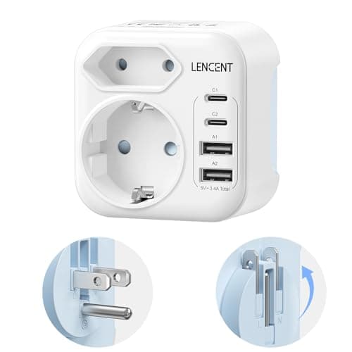 Imagen de LENCENT Adaptador Enchufe USA 6 en 1 3750W en OfertitasTOP