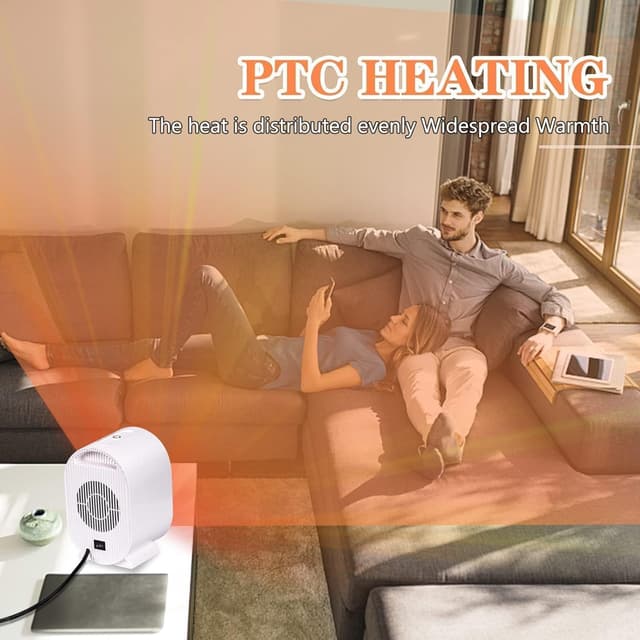 Thumbnail 6 de Stufetta Elettrica 1200W Termoventilatore per Bagno