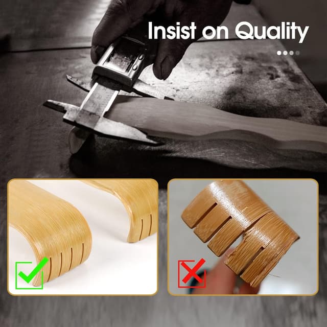 Detalle de WARMLIFE bamboo back scratcher 17 inch