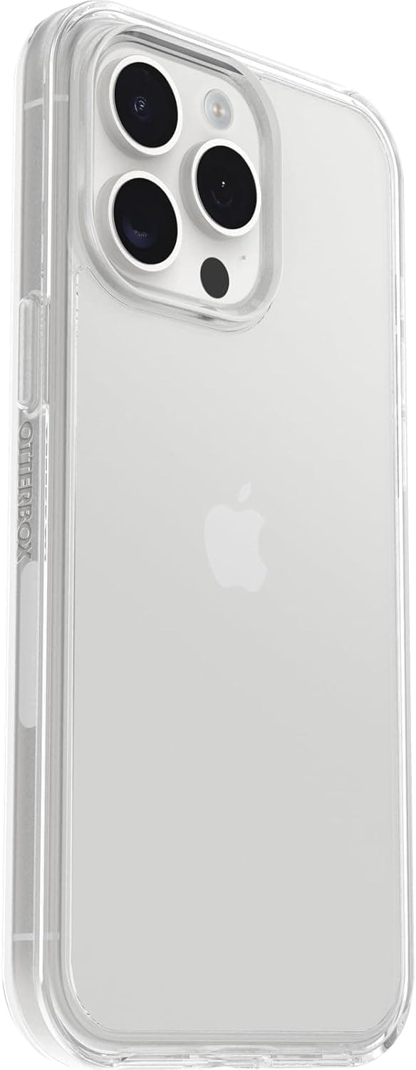 Detalle de Otterbox Symmetry Clear pour iPhone 15 Pro Max : coque transparente anti-chutes