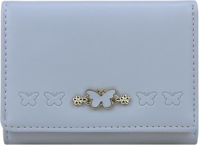 Thumbnail 6 de Farcauo Damen-Portemonnaie klein mit Ausweisfach & Kartenhüllen „Grüner Schmetterling“