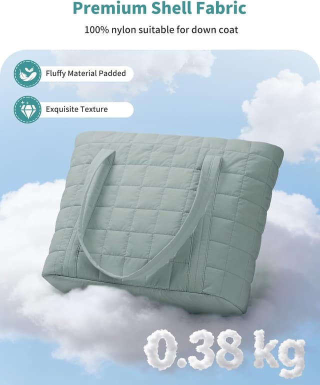 Detalle de Narwey Quilted Tote Bag for Laptop 15.6in