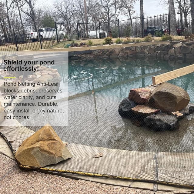 Detalle 2 de RIFNY 4 x 12m Garden Netting Bird Netting (15 x 15mm mesh) for Fruit Trees, Pond & Vegetable Beds