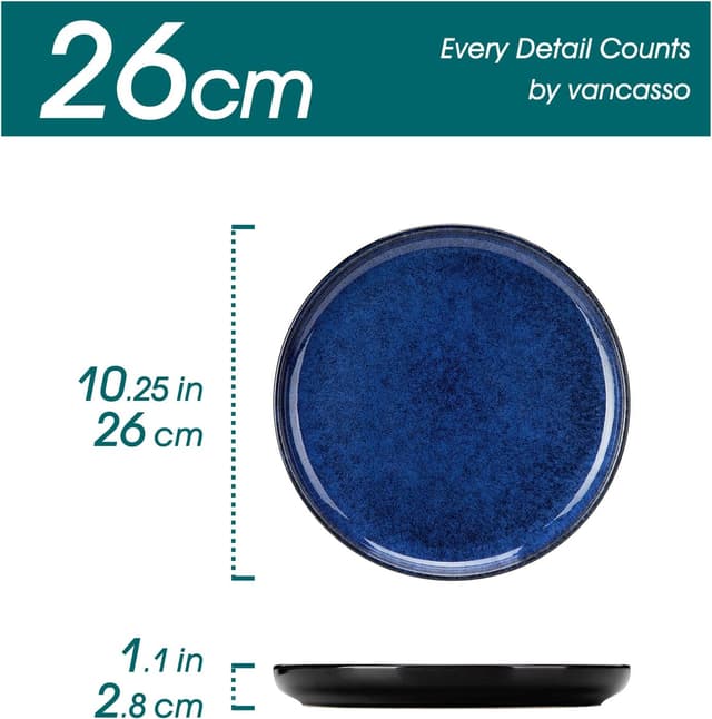 Detalle 2 de vancasso STARRY Teller Set 6 Personen 26 cm