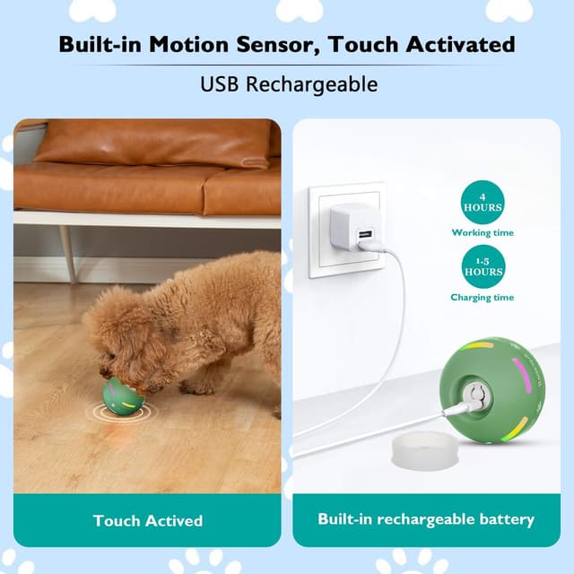 Detalle 1 de OULUXYLS Dog Balls 600 mAh rechargeable toy