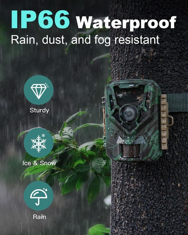 Detalle de KJK Trail Camera 36MP 2.7K