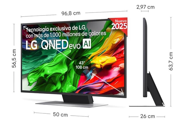 Detalle 2 de LG QNED87 43 pulgadas 4K Smart TV 2025