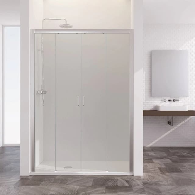 Imagen de Profiltek SUM325 Mampara frontal 6 mm vidrio 30 mm en OfertitasTOP