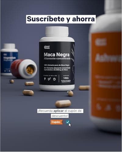 Detalle de Maca Negra Peruana 100% Pura 32.000mg Ultraconcentrada Andina de NUTRIBRAIN