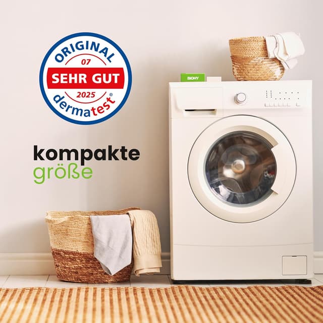 Detalle 2 de BiOHY Waschmittel Blätter (1 x 60 Stück) – nachhaltiges Universal-Reisewaschmittel in wasserlöslichen Streifen