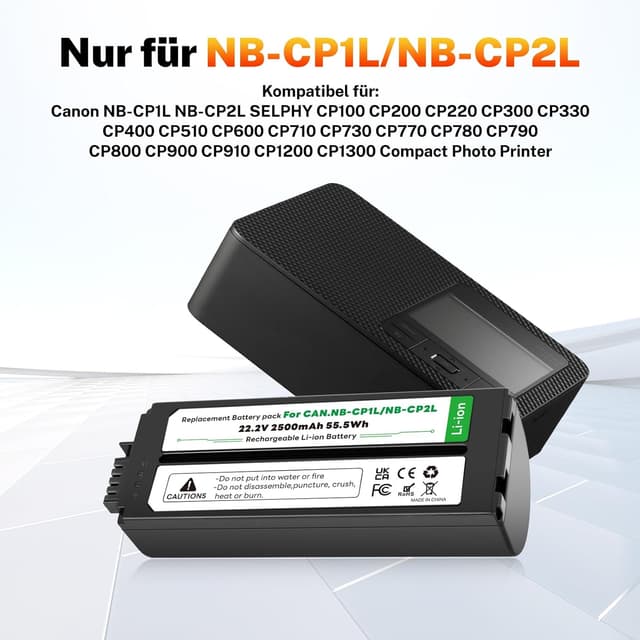 Thumbnail 1 de OHZHAO NB-CP2L Akku 2500mAh für Canon Selphy